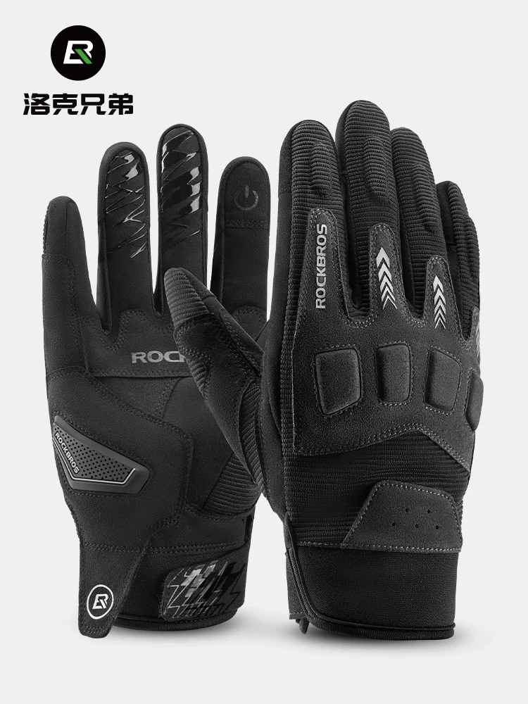 Găng tay đi xe máy Rock Brothers màn hình cảm ứng chống rơi retro tất cả các mùa dành cho nam và nữ thiết bị đi xe đạp mùa hè