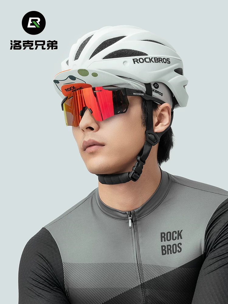 Mũ đi xe đạp Rock Brothers có khả năng thấm hút mồ hôi, chống gió và thoáng khí, mũ bảo hiểm xe đạp đường trường dành cho nam và nữ có lót mũ thể thao