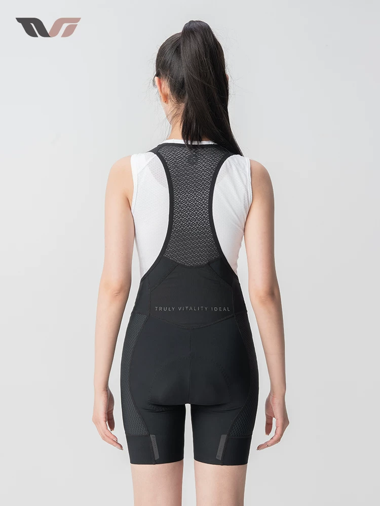 Quần short đi xe đạp có dây đeo Rock Brothers TVI dành cho nữ, quần đạp xe đường trường, quần thể thao thoáng khí mùa hè