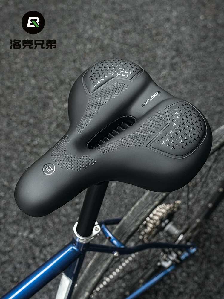 Đệm ngồi xe đạp Rock Brothers thoải mái xe đạp leo núi đường xe đạp yên xe giảm xóc dày phụ kiện đi xe đạp