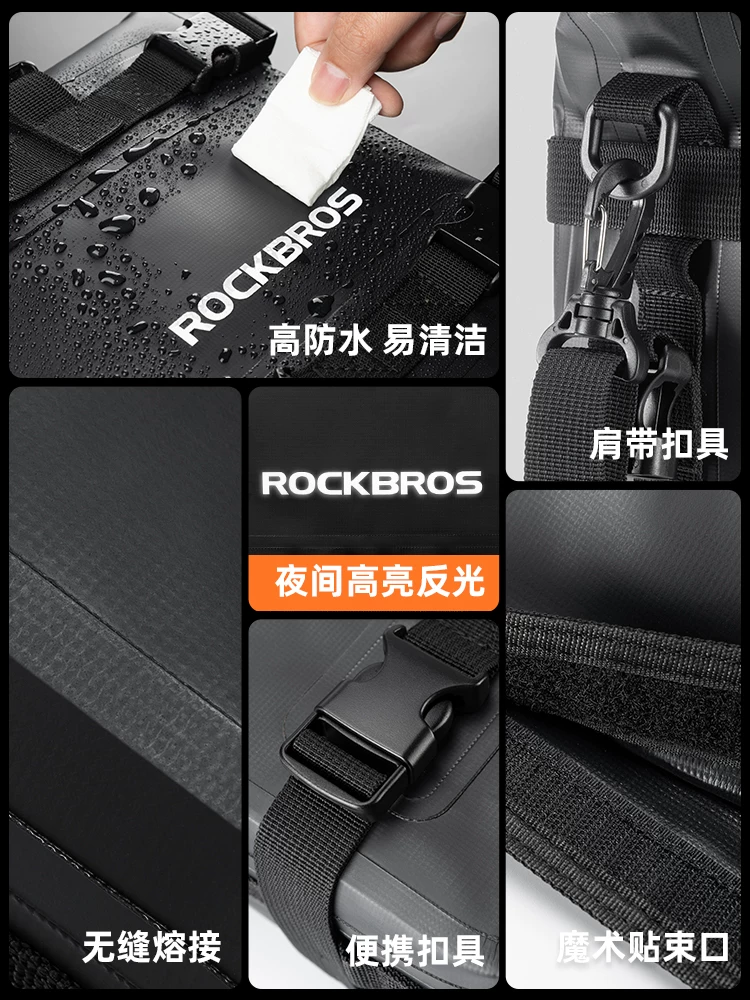 Túi đựng lan can xe máy Rock Brothers túi chống nước bên hông túi lan can chống mài mòn xe máy du lịch đuôi túi treo đa chức năng
