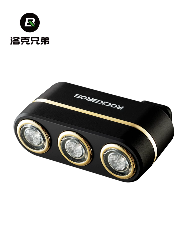 Đèn hậu xe đạp Rock Brothers xe đạp đường núi cảm biến phanh ba màu cảnh báo đèn hậu thiết bị đi xe ban đêm
