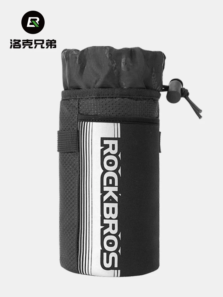 Túi đựng bình nước xe đạp Rock Brothers, gắn yên xe, giá để cốc nước, dành cho xe đạp leo núi, xe đạp đường trường, ngoài trời, có phản quang, túi đựng đồ trên tay lái