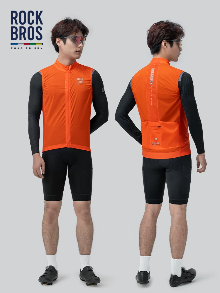 Rock Brothers Sky Road Series Áo đi xe đạp chống gió Áo đi xe đạp đường trường Áo thể thao thông thường Áo chạy bộ phong cách nam