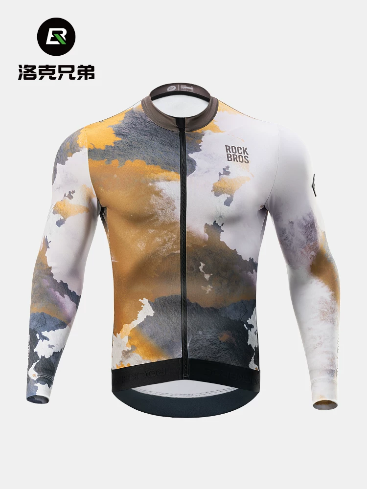 Áo thể thao đi xe đạp Rock Brothers áo dài tay đi xe đạp đường trường áo khoác thể thao dài tay chống gió ấm áp mùa thu đông nam