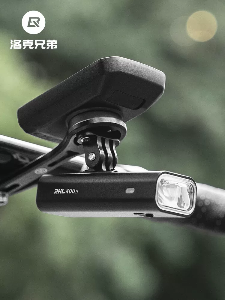 Đèn xe đạp Rock Brothers gắn trên xe đạp, đèn đi đêm, đèn xe đạp, giá đỡ đèn mạnh mẽ, thiết bị đèn trước xe đạp leo núi