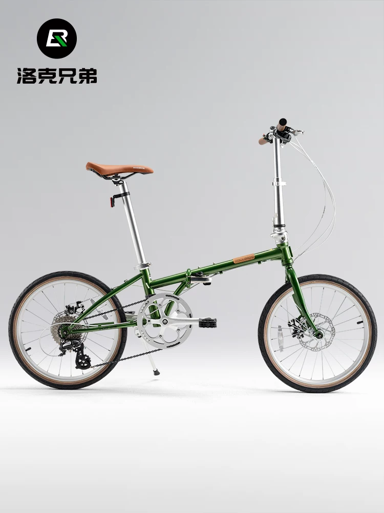 Xe đạp gấp Rock Brothers Xe đạp đi lại dành cho người lớn 20inch tốc độ có phanh đĩa dành cho nam và nữ sinh viên