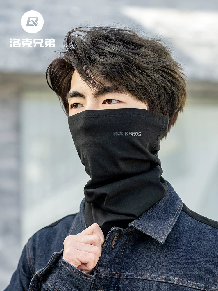 Khăn che mặt đi xe đạp ấm áp của Rock Brothers, khăn trùm đầu, khăn quàng cổ bằng lông cừu chống lạnh, khăn che mặt chống gió, thiết bị mùa đông cho nam và nữ