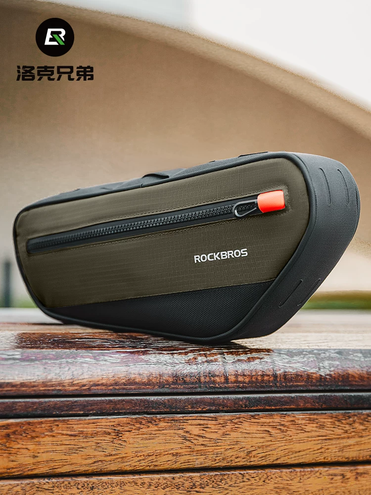Túi xe đạp Rock Brothers, túi tam giác, túi gắn trên khung xe, túi dưới thanh ngang, túi đựng đồ xe đạp leo núi, xe đạp đường trường, đồ dùng đi xe đạp, đi làm, đi chơi