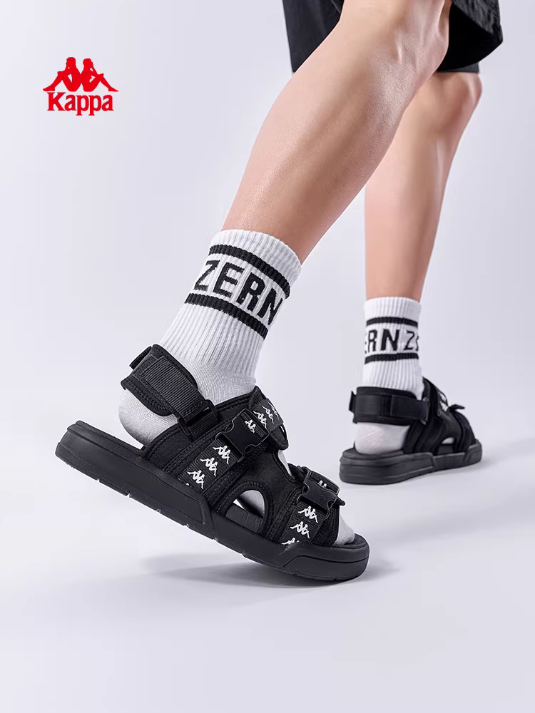 [Giải phóng mặt bằng đặc biệt] Dép nam Kappa 2025 Giày đế mềm thông thường mùa hè có khóa dán