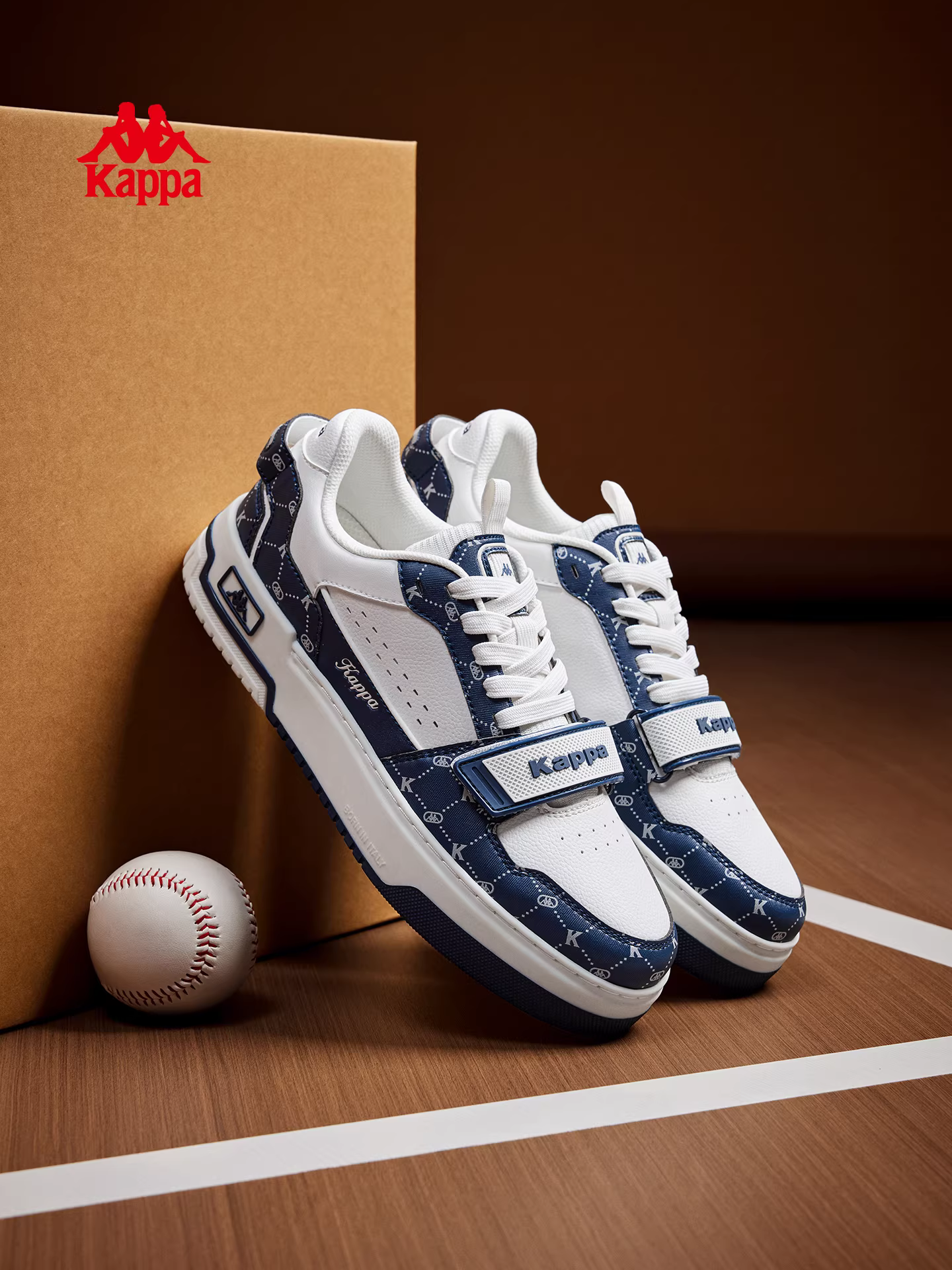 Giày thể thao đế dày Kappa dành cho nữ mùa đông 2025 mới, đế mềm, đa năng, màu trắng, phong cách thường ngày, thời trang, giày thể thao