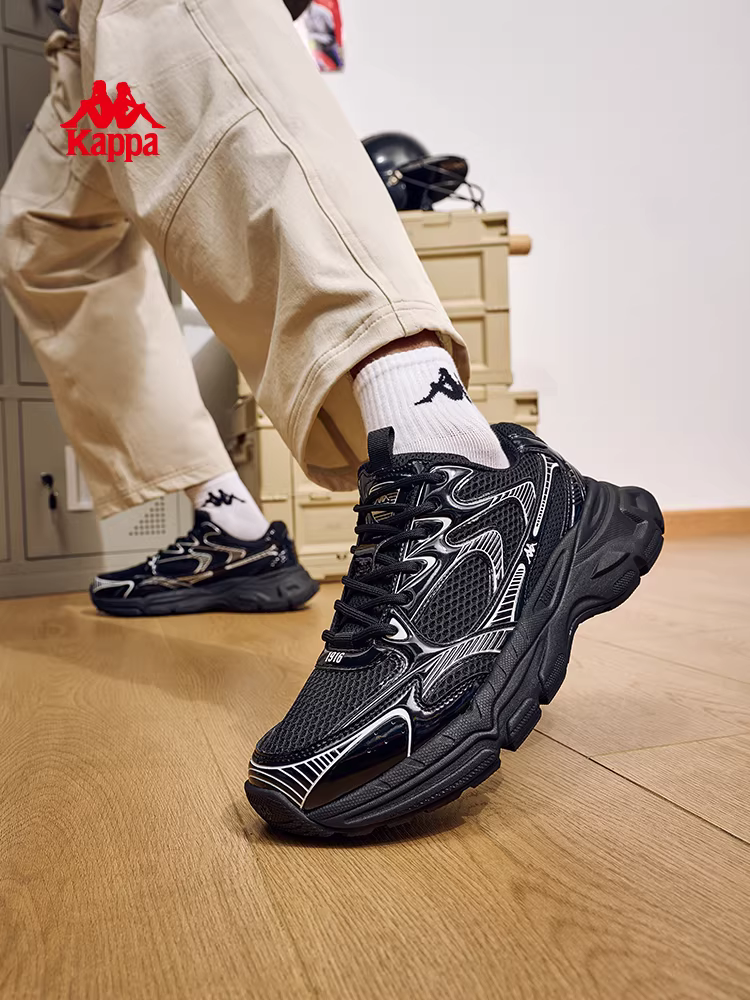 Giày nam Kappa Hydro Rail, giày bố mới, giày nam mùa đông 2025 đế dày tăng chiều cao, giày thể thao thường ngày, giày chạy bộ
