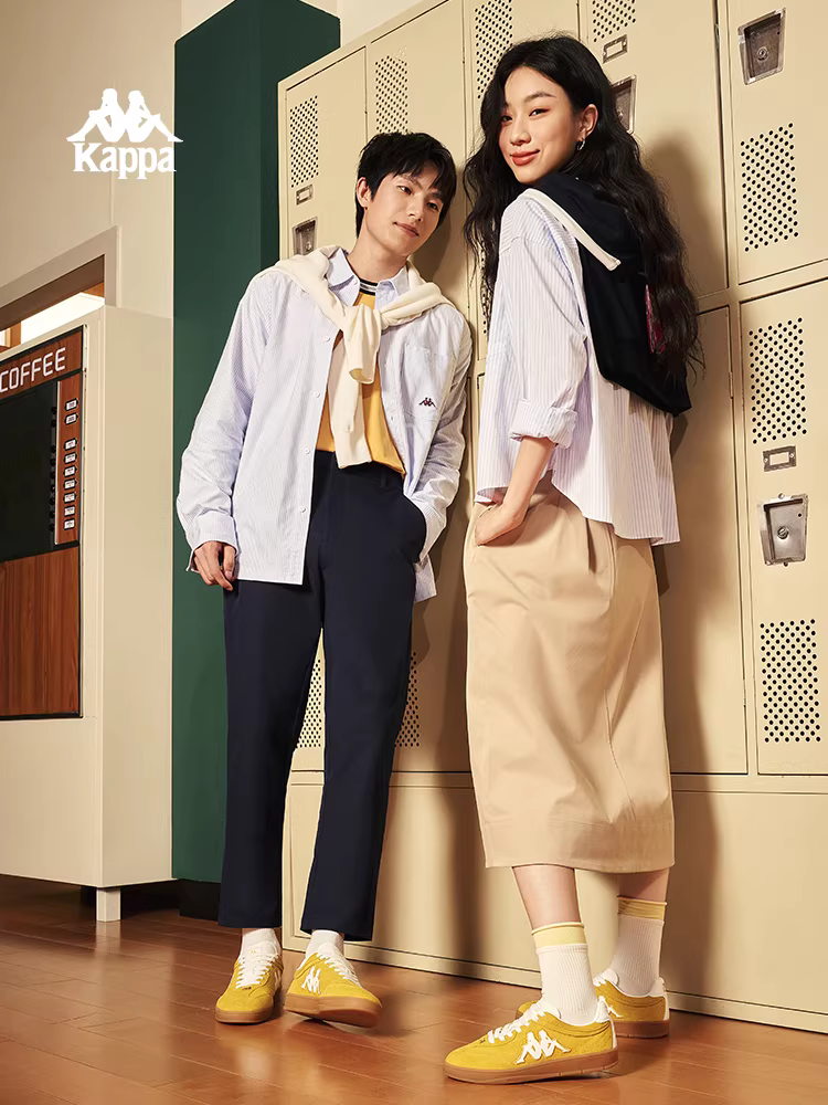 Giày tập luyện nữ Kappa TIFO mùa đông 2025, giày thể thao retro thời trang đa năng, kiểu dáng thanh lịch