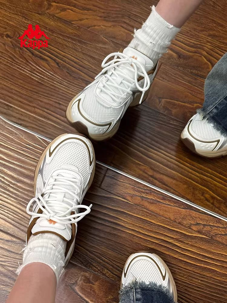 Giày nữ Kappa Bernardo series đế dày kiểu dad shoes nữ mùa đông 2025 mới phong cách retro đa năng