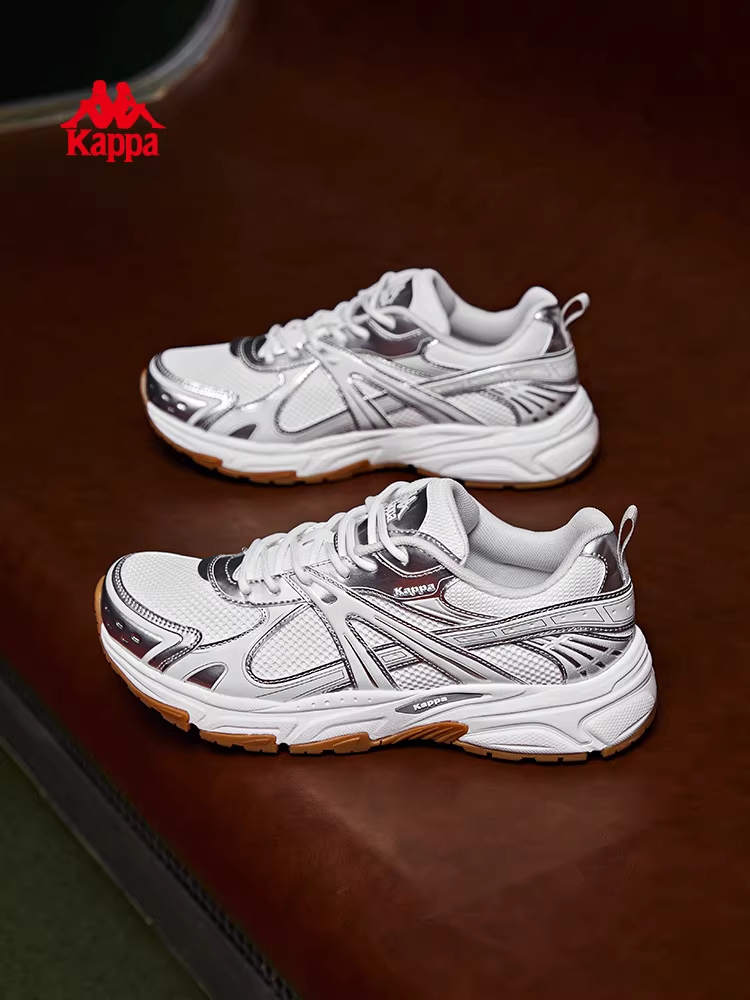 Giày thể thao Kappa retro nữ mùa đông 2025 kiểu đôi mới đế dày đa năng phong cách retro giày bố