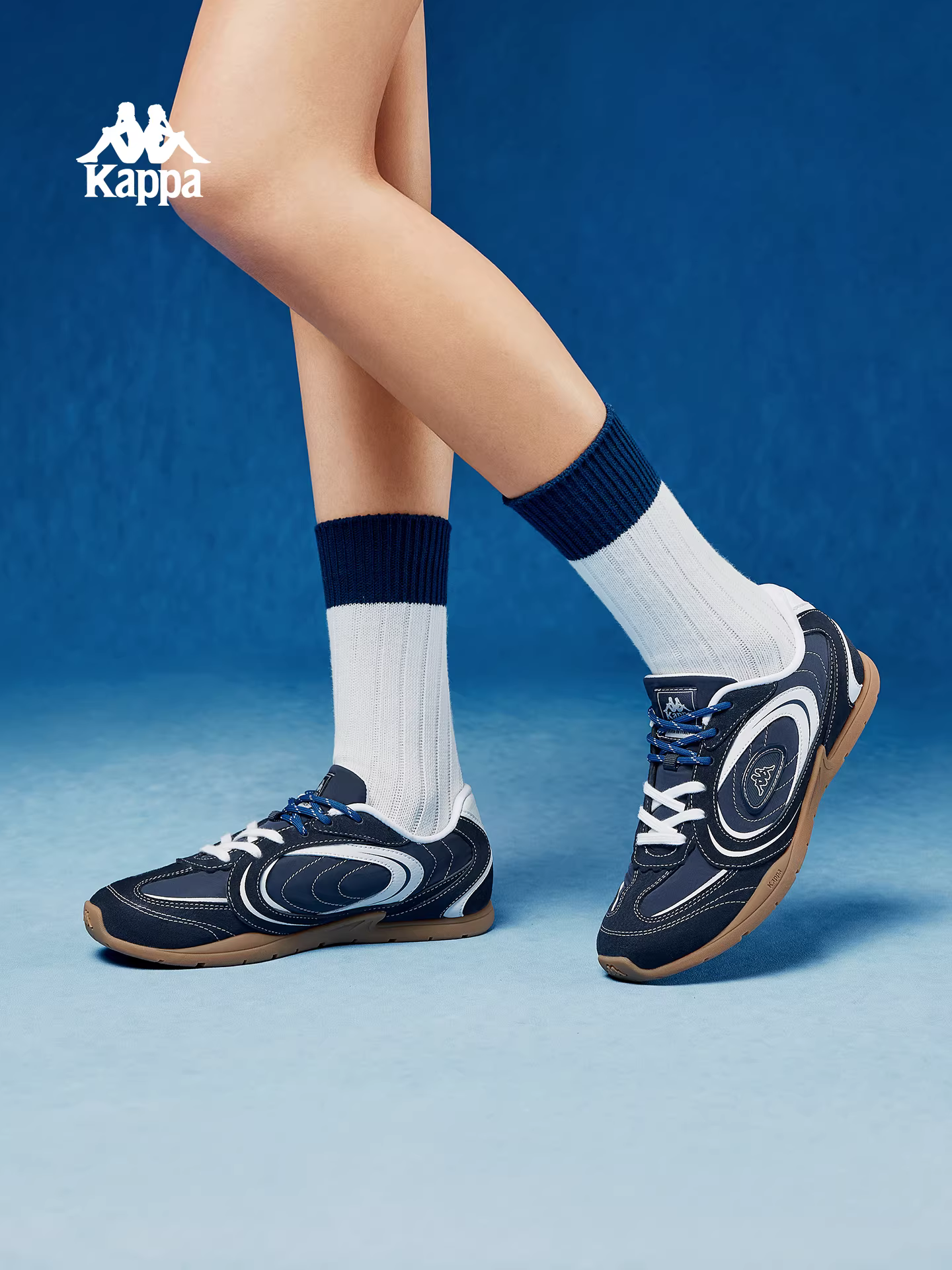 Giày thể thao Kappa retro Đức dành cho nữ mùa đông 2025, đế mỏng nhẹ, kiểu dáng thấp, thời trang, năng động.