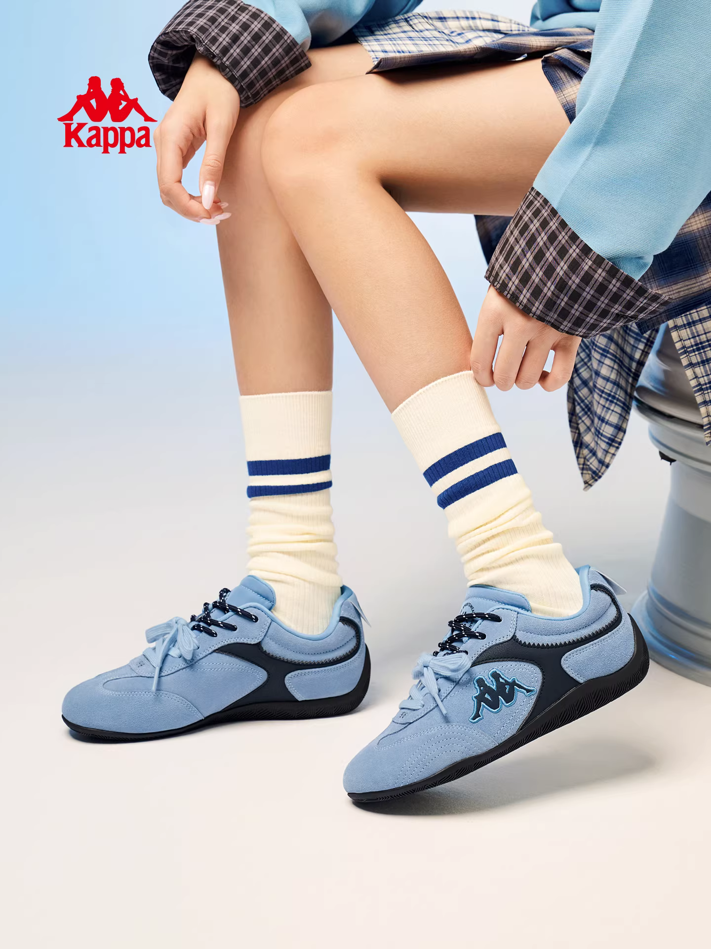 Giày đua Kappa dành cho nữ mùa đông 2025 mới, đế mềm, nhẹ, kiểu dáng cổ điển, đa năng, giày thể thao thường ngày, giày tập luyện