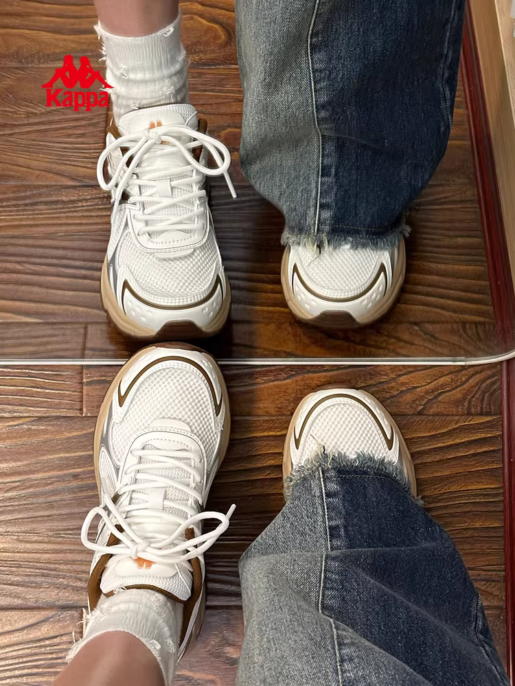 Giày nữ Kappa Bernardo series đế dày kiểu dad shoes nữ mùa đông 2025 mới phong cách retro đa năng