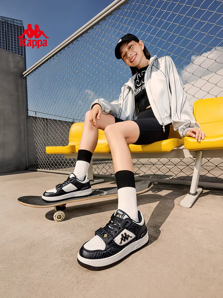 Giày thể thao nam nữ Kappa mùa đông 2025 kiểu retro mới, màu trắng, đa năng, phổ biến, giày đôi