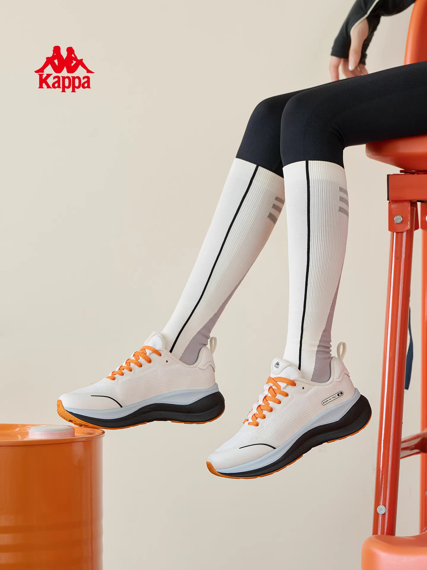 Giày thể thao nữ Kappa mùa đông 2025 mới, nhẹ, kiểu retro, đế mềm, bền mài mòn, thời trang, phong cách thường ngày