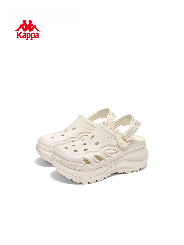 Dép nữ Kappa mùa hè 2025 đế dày tăng chiều cao, thoải mái, kiểu dáng giản dị, đi ngoài trời