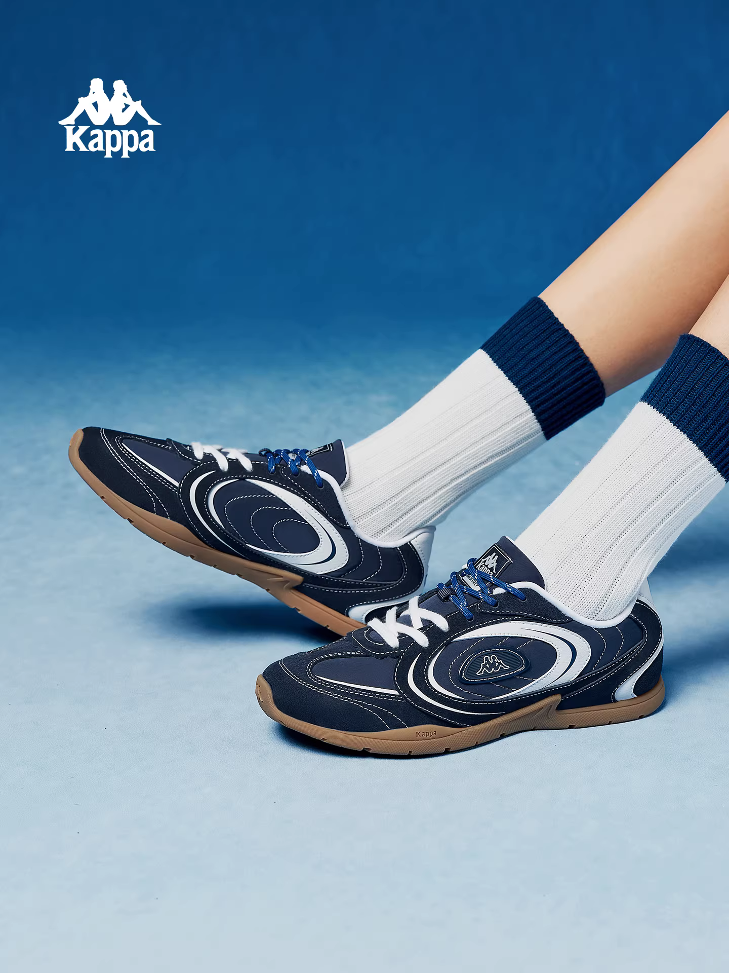 Giày thể thao Kappa retro Đức dành cho nữ mùa đông 2025, đế mỏng nhẹ, kiểu dáng thấp, thời trang, năng động.