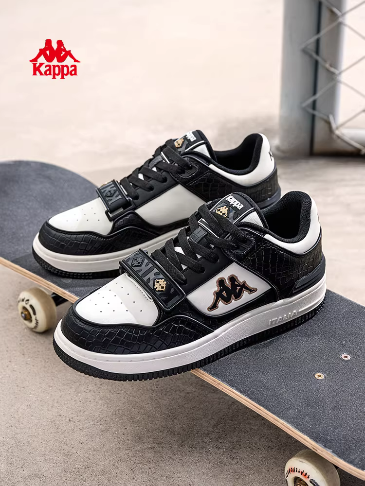 Giày thể thao nam nữ Kappa mùa đông 2025 kiểu retro mới, màu trắng, đa năng, phổ biến, giày đôi