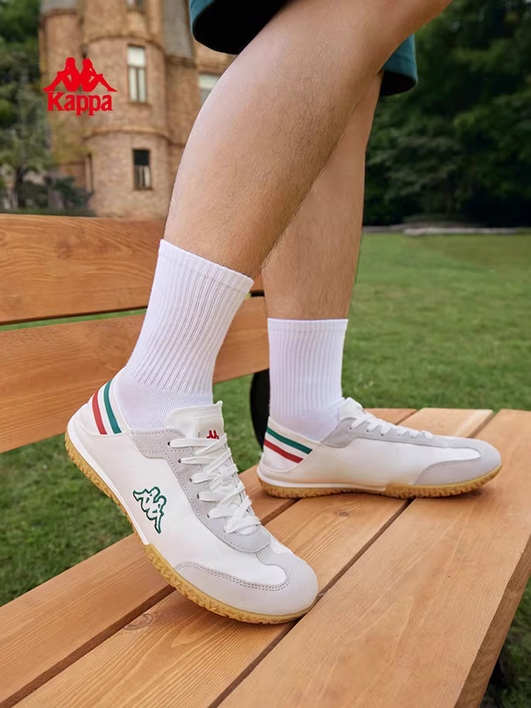 Giày thể thao nam Kappa mùa đông 2025, giày thường đa năng, giày đôi màu trắng, giày trượt ván dành cho nam