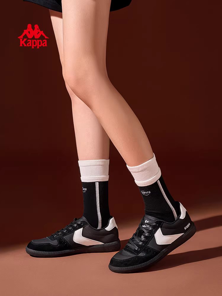 Giày nữ Kappa Giày tập luyện Đức Giày nữ mùa đông mới 2025 đa năng màu trắng giày thấp cổ đế mỏng giày thể thao thời trang