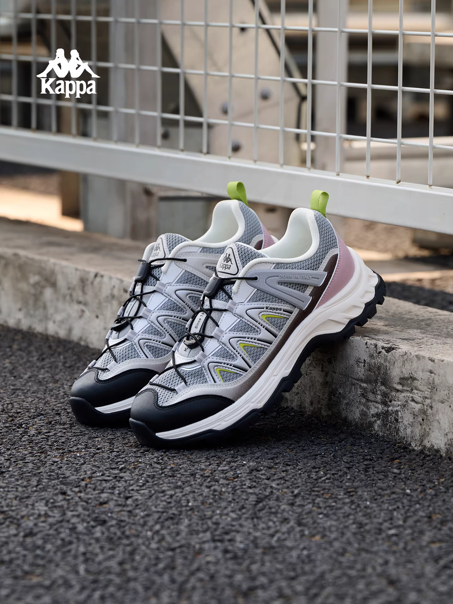 Giày leo núi nam Kappa mùa đông 2025 mới, chống trơn trượt, bền mài mòn, nhẹ, có đệm, thích hợp chạy bộ trên núi