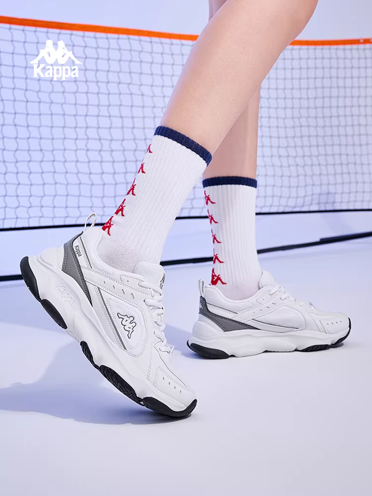 Giày nam Kappa kiểu dáng sneaker mùa đông 2025 mới thời thượng, giày chạy bộ đế dày đa năng, giày thể thao thường ngày phong cách nam