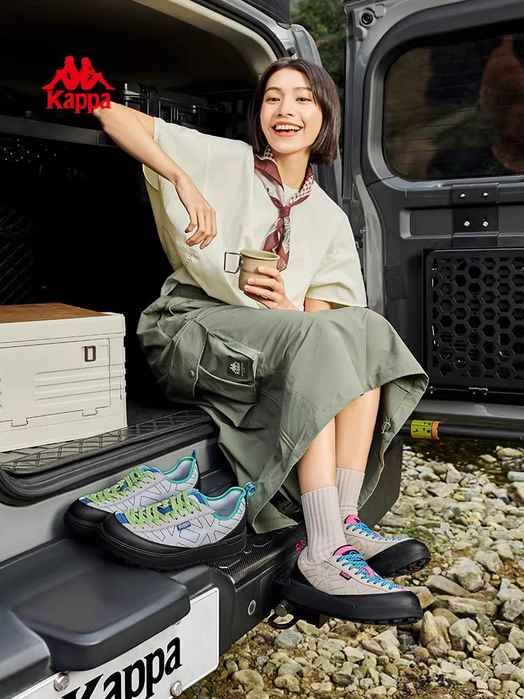 Giày đi bộ ngoài trời Kappa dành cho nữ, kiểu dáng núi non cổ điển mùa đông 2025, giày thể thao thời trang