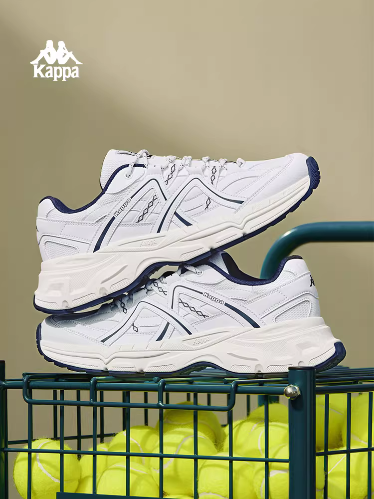 Giày thể thao nữ Kappa 2025 kiểu mới mùa đông, giày bố retro đế dày tăng chiều cao, giày thường ngày phổ biến