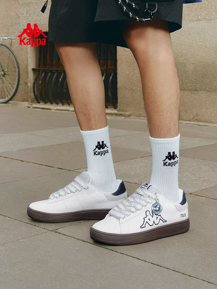 Giày nam Kappa giày thể thao cổ điển mùa đông 2025 mới đế dày đa năng giày trắng đôi giày thể thao thông thường