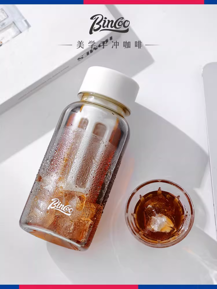 Bình pha cà phê lạnh Bincoo, cốc pha cà phê lạnh kín, cốc pha cà phê lạnh Tritan, cốc pha cà phê lạnh để tủ lạnh, cốc nước dung tích lớn, cốc nước di động
