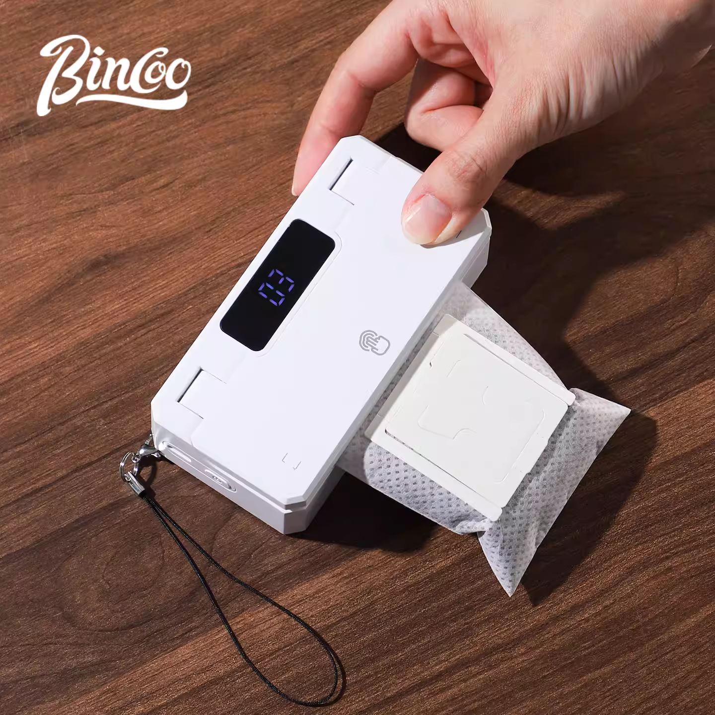 Máy hàn miệng túi lọc cà phê Bincoo, loại nhỏ, dùng tay, gia dụng, di động, mini, dùng để hàn miệng túi đồ ăn nhẹ