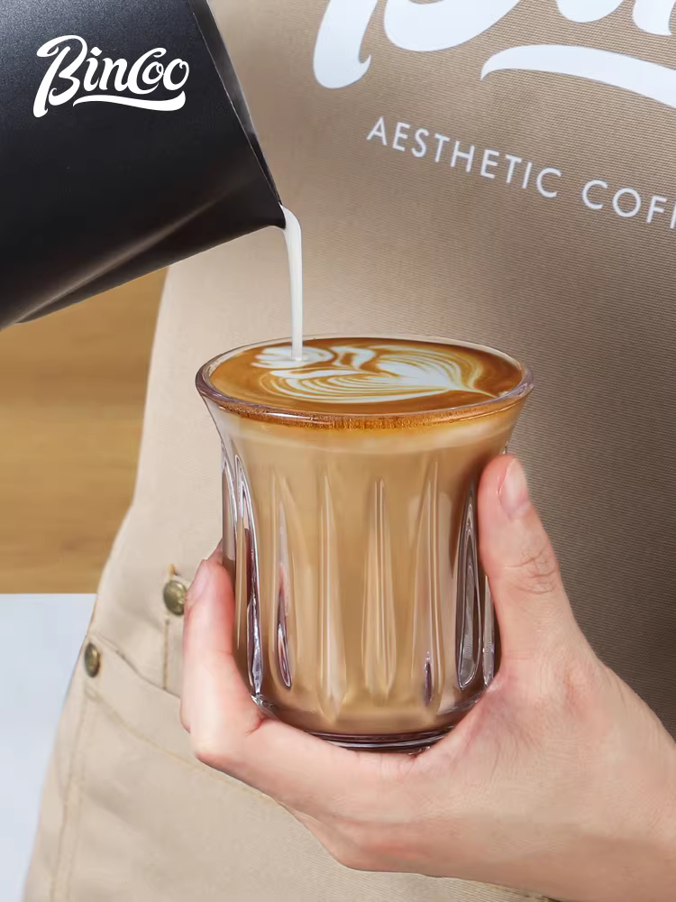 Cốc cà phê thủy tinh Bincoo cốc pha cà phê thủ công cốc nếm thử cổ điển Cốc cà phê bẩn Cốc trắng Úc cốc espresso