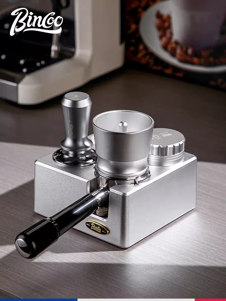 Bộ dụng cụ pha cà phê Bincoo gồm đế tamper, máy pha cà phê, dụng cụ phân phối 51/58mm, bộ dụng cụ cà phê ba món