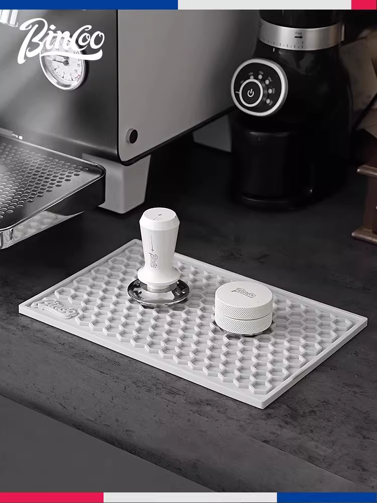 Tấm lót đa năng cho quầy bar cà phê Bincoo, dụng cụ phân phối bột, hộp đựng bã cà phê, thảm đựng phụ kiện máy pha cà phê