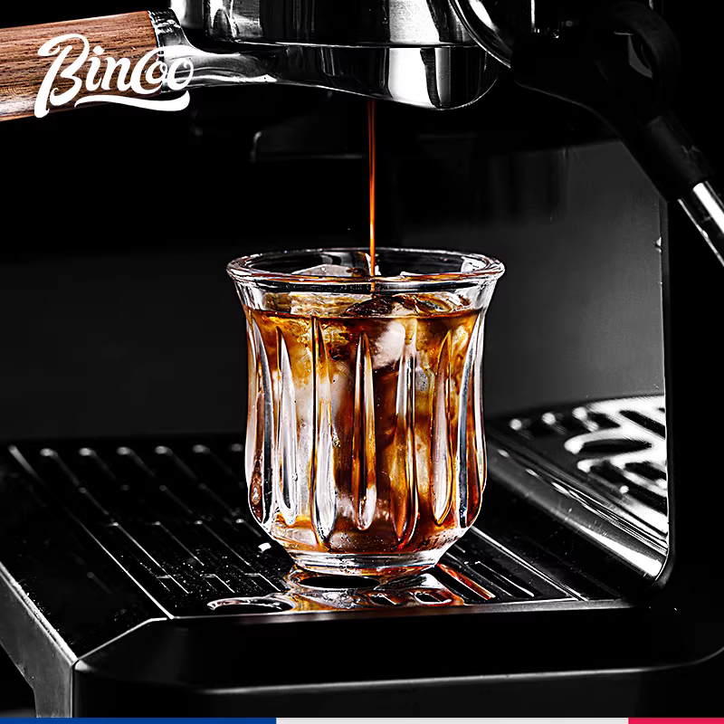Tay cầm máy pha cà phê Bincoo không đáy, tay cầm espresso hai tai ba tai, phụ kiện dụng cụ 51/58mm