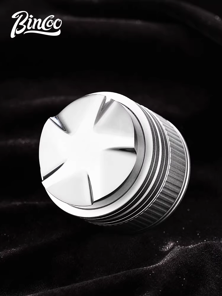 Dụng cụ nén cà phê espresso năm lưỡi Bincoo, có thể điều chỉnh vô hạn, phụ kiện máy pha cà phê gia đình, phổ biến cho máy 51/58mm