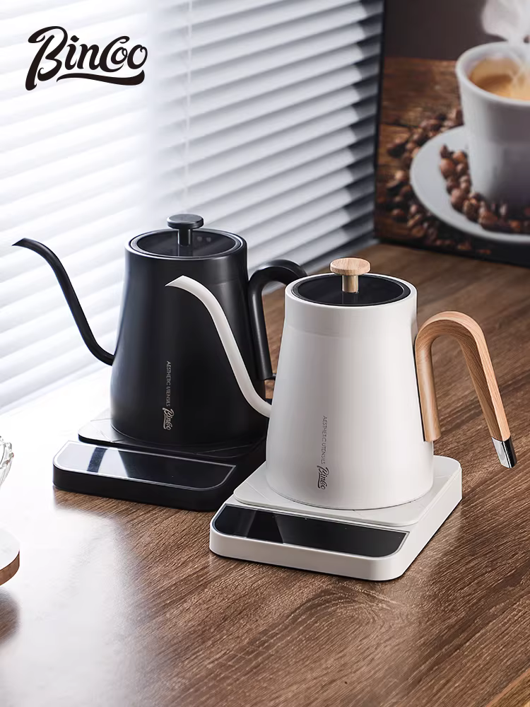 Ấm đun nước pha cà phê bằng tay nhiệt độ không đổi Bincoo ấm đun nước điện ấm đun nước thông minh gia dụng ấm đun nước pha cà phê bằng tay vòi dài điều khiển nhiệt độ ấm đun nước B