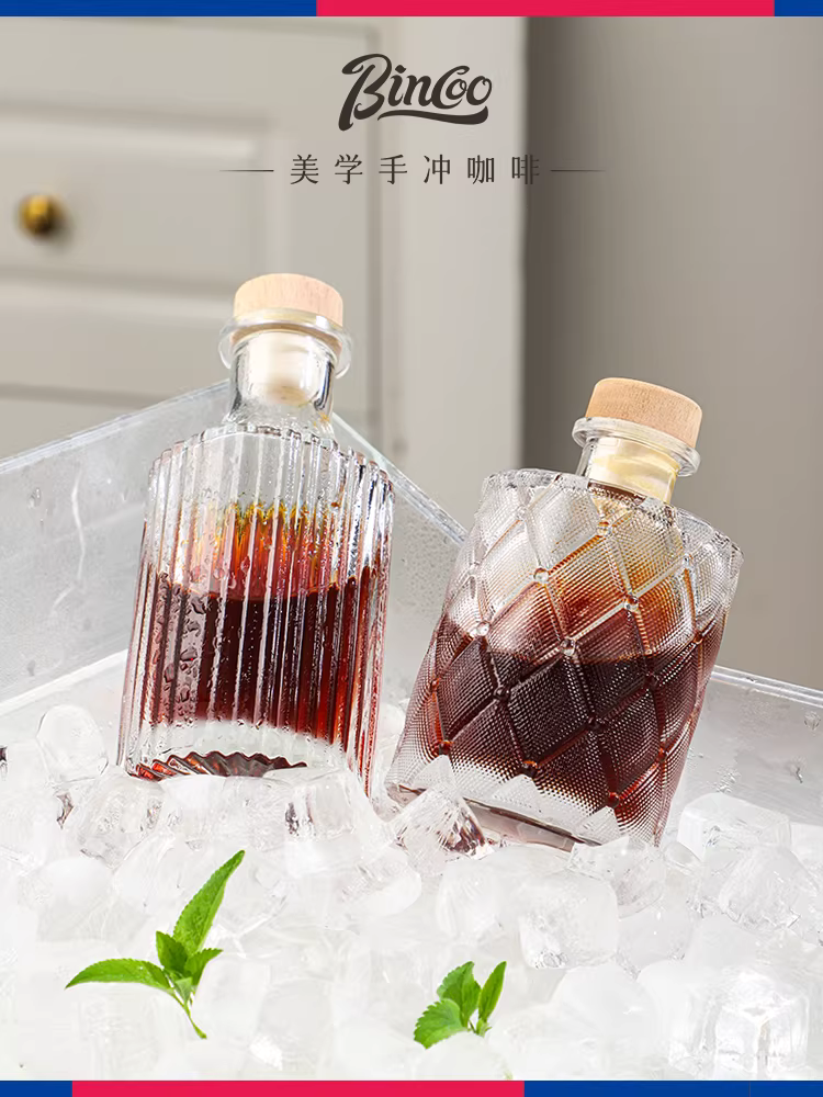 Bình giữ nhiệt pha cà phê lạnh Bincoo, cốc pha cà phê lạnh, bình cà phê thủy tinh, bình nước pha cà phê lạnh để tủ lạnh, bình nước pha cà phê lạnh thời trang, ly rượu vang