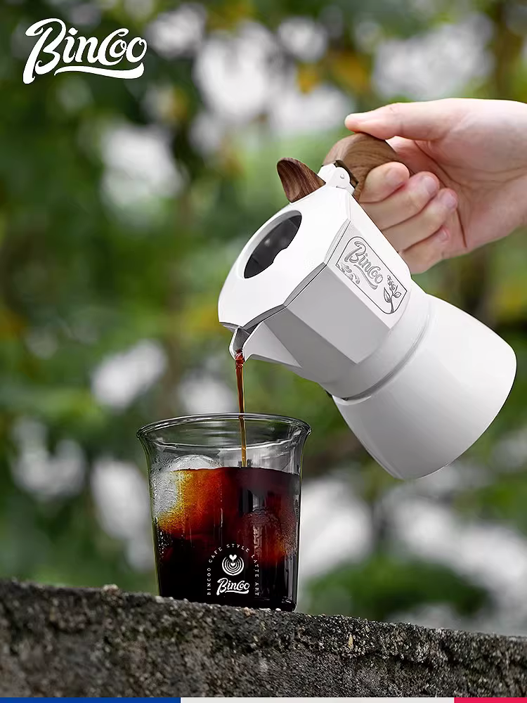 Ly cà phê thủy tinh Bincoo, ly uống cà phê đá lạnh miệng rộng đơn giản, ly bia, ly nước trong suốt, ly trà