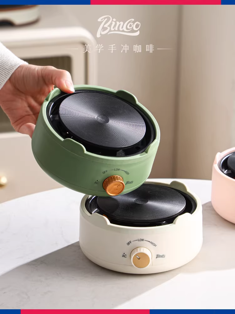 Bếp điện gốm nhỏ Bincoo, bếp điện gia dụng, bếp đun nhỏ dành cho pha cà phê moka, chuyên dùng để đun nước, máy pha cà phê êm ái.