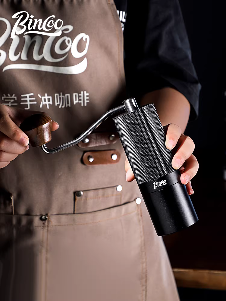 Máy xay cà phê bằng tay Bincoo 7 sao, kiểu kim cương, cầm tay, sử dụng tại nhà