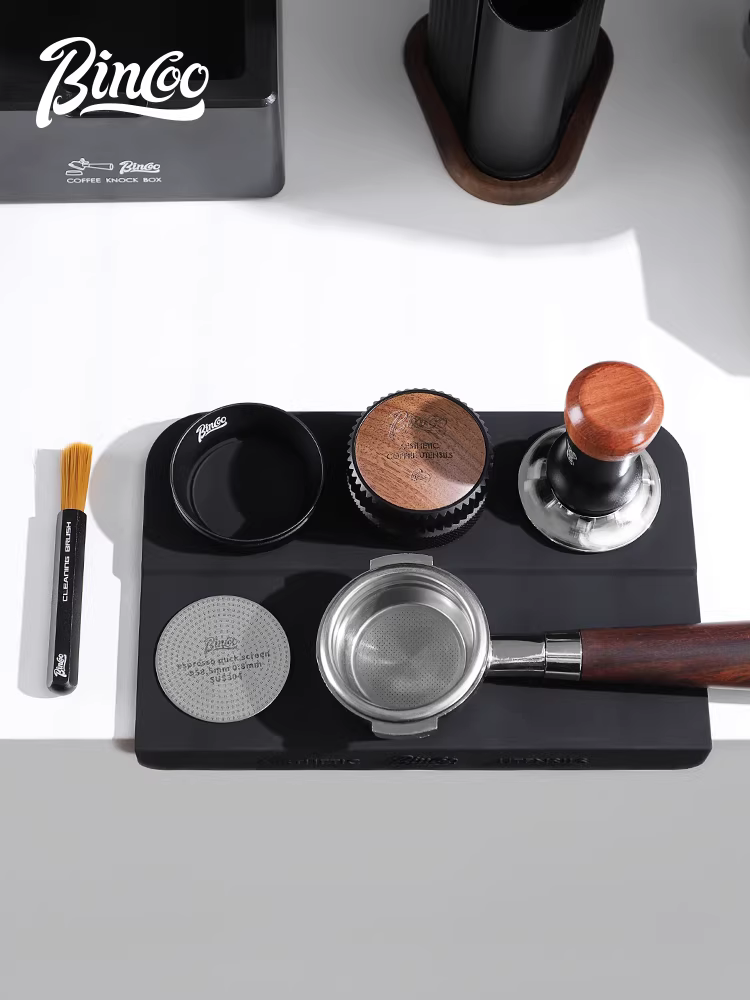 Tấm lót silicon đa năng Bincoo Corner Coffee, dụng cụ đầm bột cà phê, dụng cụ phân phối bột, tấm lót chống trượt đa chức năng