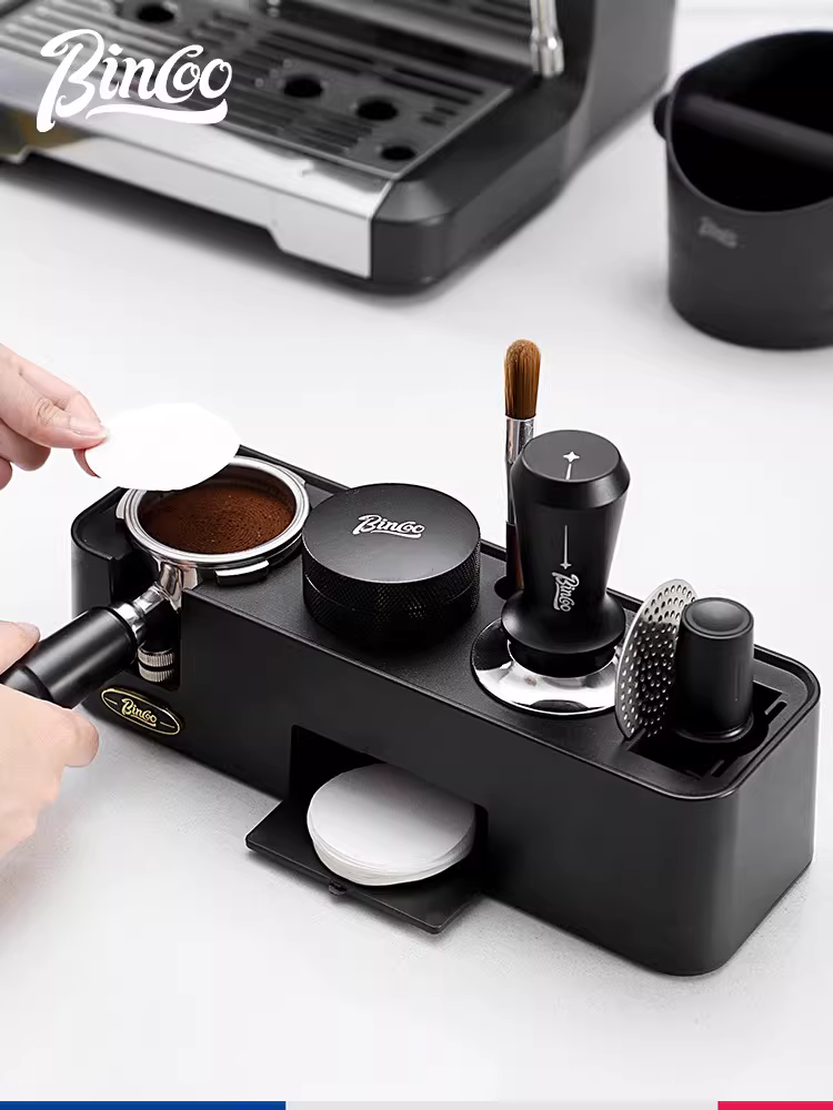 Bộ dụng cụ tamper cà phê Bincoo đa năng 51/58mm, dụng cụ phân phối, búa tamper, bộ ba món, phụ kiện máy pha cà phê