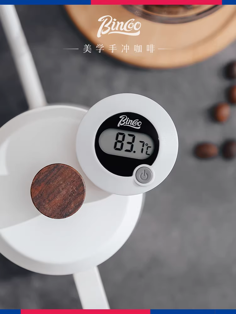 Nhiệt kế kỹ thuật số cà phê Bincoo, nhiệt kế cà phê pha thủ công, nhiệt kế espresso, loại đầu dò, màn hình kỹ thuật số, phụ kiện cà phê