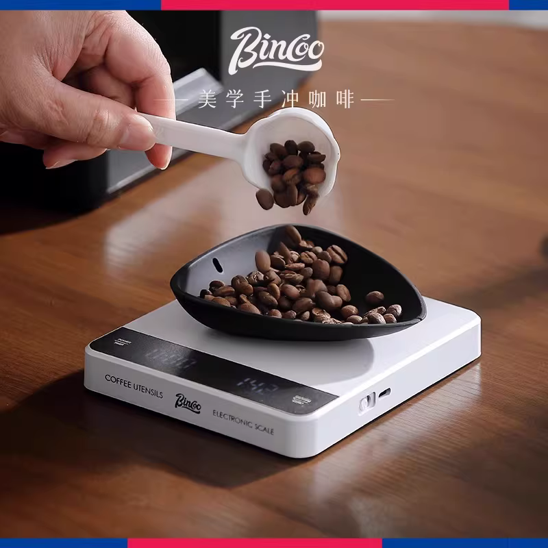 Cân điện tử pha cà phê thủ công Bincoo, cân nhà thông minh, thiết bị cân hạt cà phê espresso, cân tự động hẹn giờ đặc biệt